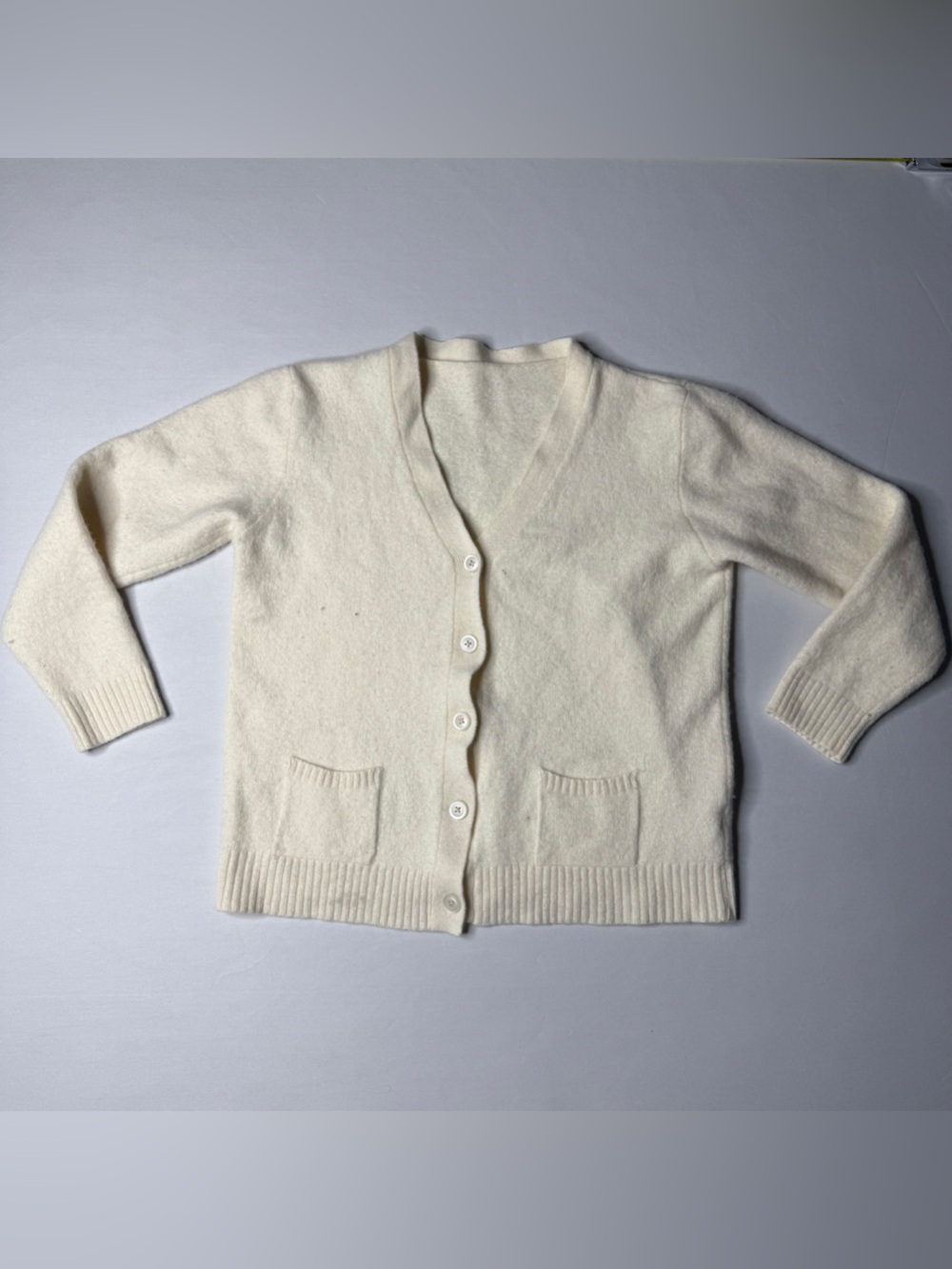 St George Women’s Soho Cardigan Sweater Made in Italy V-Neck Wool Cardigan